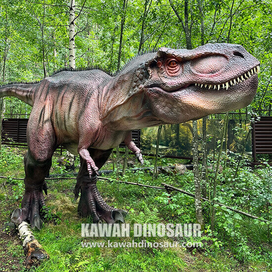 4-3 T-Rex Dino parkında 10 metre uzunluğunda dinozor animatronik