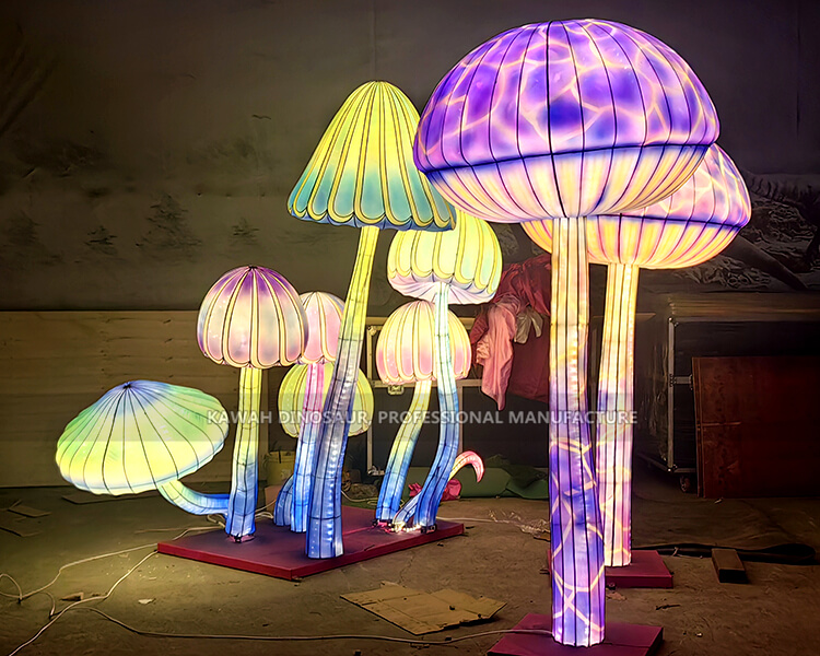 1 Buy Mushroom Lanterns Colourful Mushrooms Lighting Park Decoration Kawah Customized