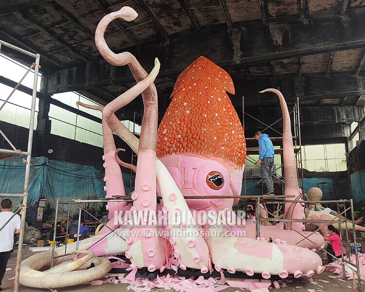 1 Kawah Dinosaur Factory Customized realistic model - giant octopus model.