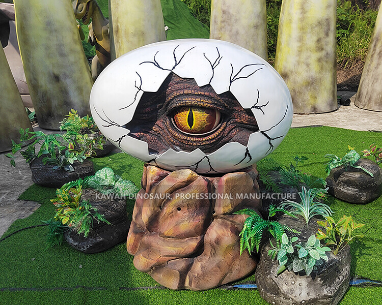 1 Realistic Dinosaur Egg Eyes Moving By Tracking Position Dinosaur Theme Park Interactive Attractions Factory Sale