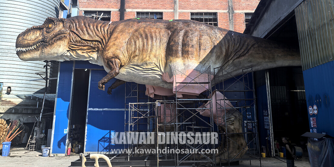 1 kawah dinosaur factory 25m t rex model production