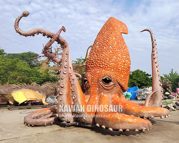 2 Kawah Dinosaur Factory Customized realistic model - giant octopus model.