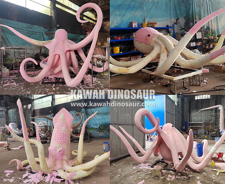 3 Kawah Dinosaur Factory Customized realistic model - giant octopus model.