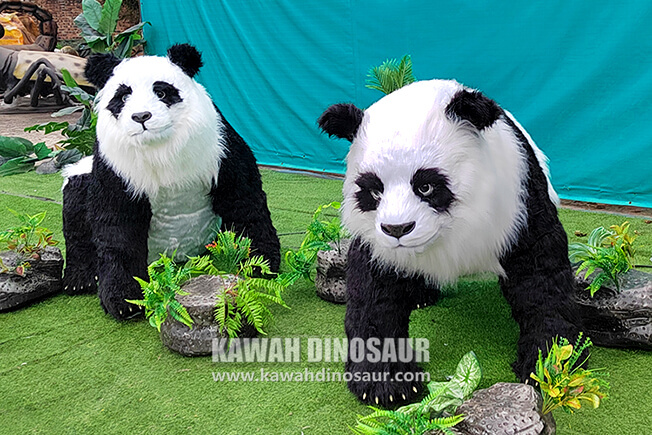 animatronic animals panda